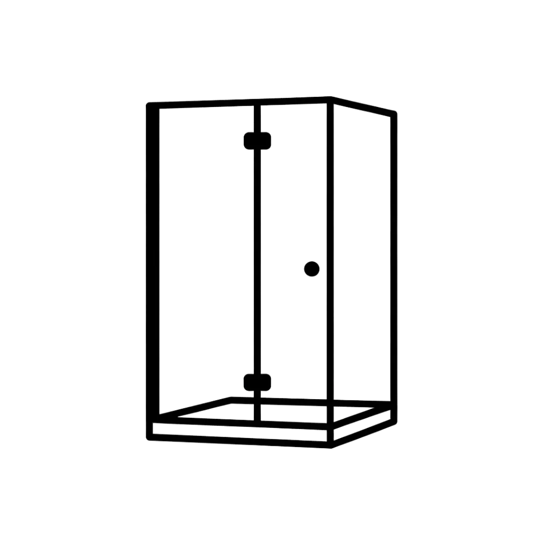 frameless 10 mm toughened glass shower screen