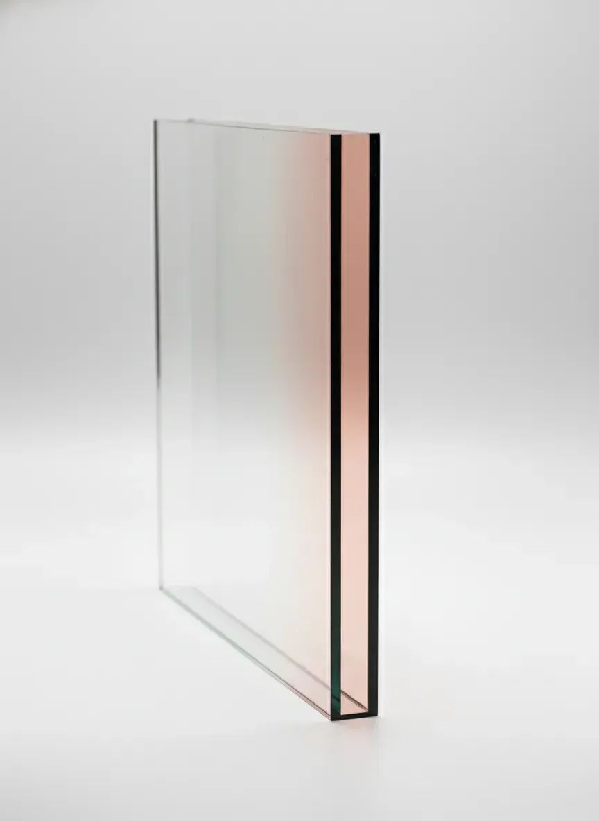 laminated safety glass sample with certification aesthetic
