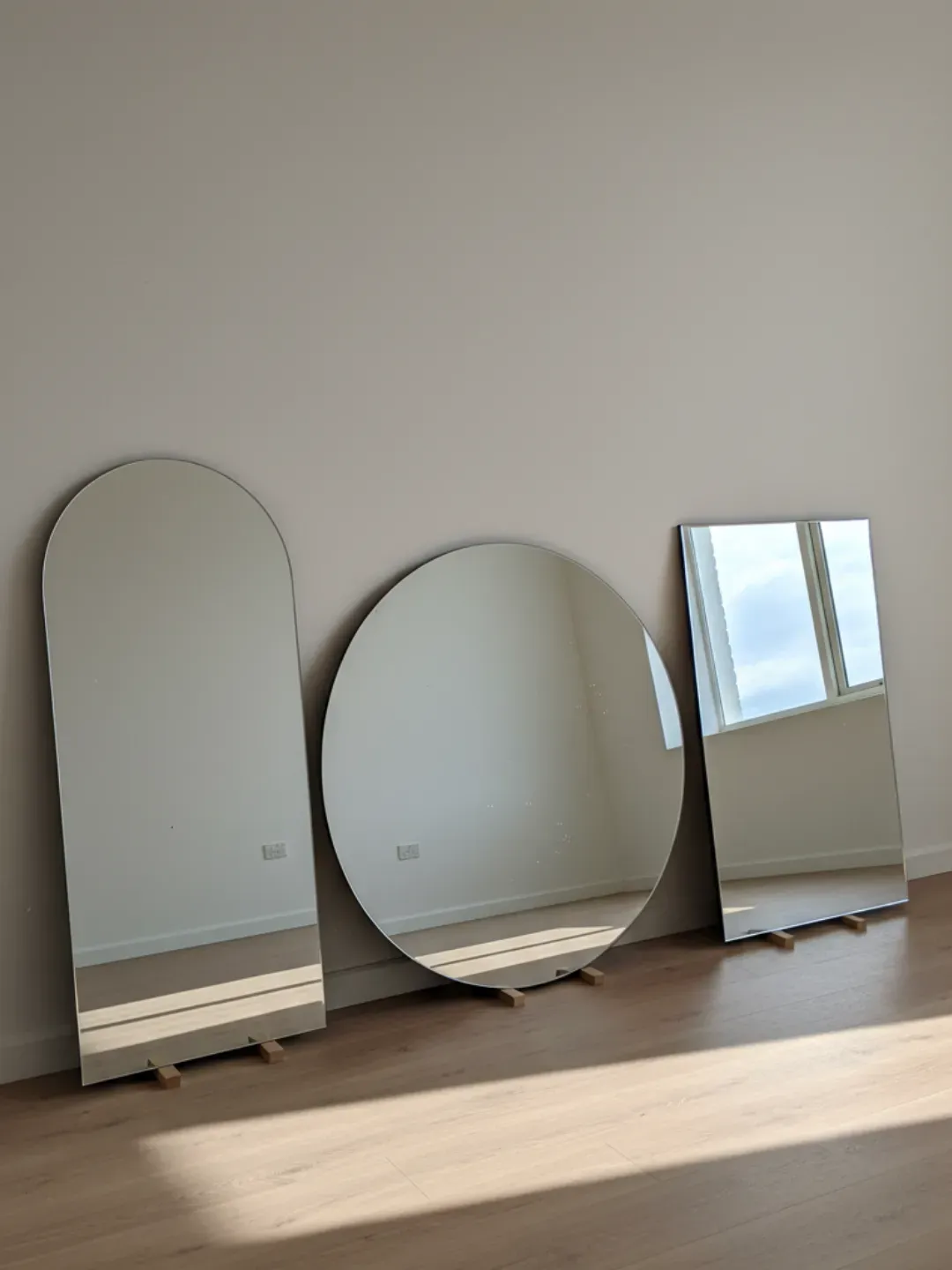 Mirror cut to size in Bulimba workshop with polished edge finishing