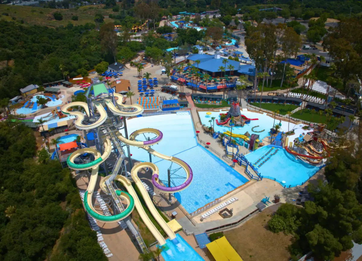 Raging Waters water park in San Dimas, Ca.