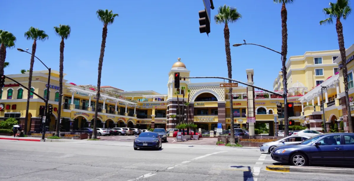 Valley Blvd in San Gabriel, California.