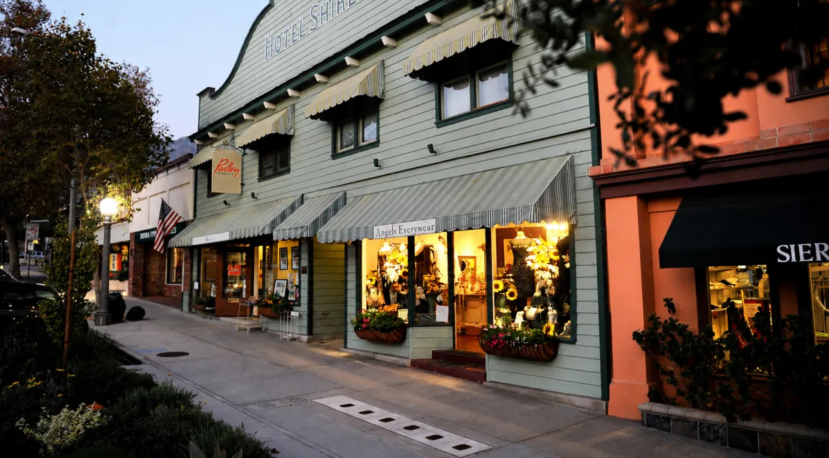 Sketch of downtown Sierra Madre, Ca.