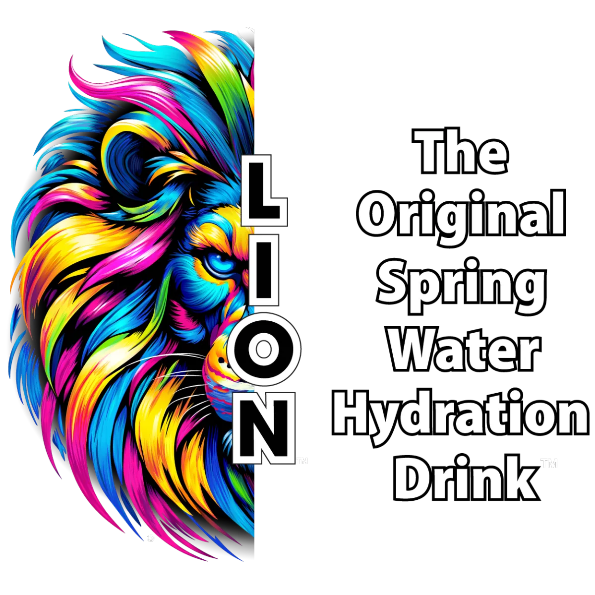 LION Hydration Logo | The Original Spring Water Hydration Drink™