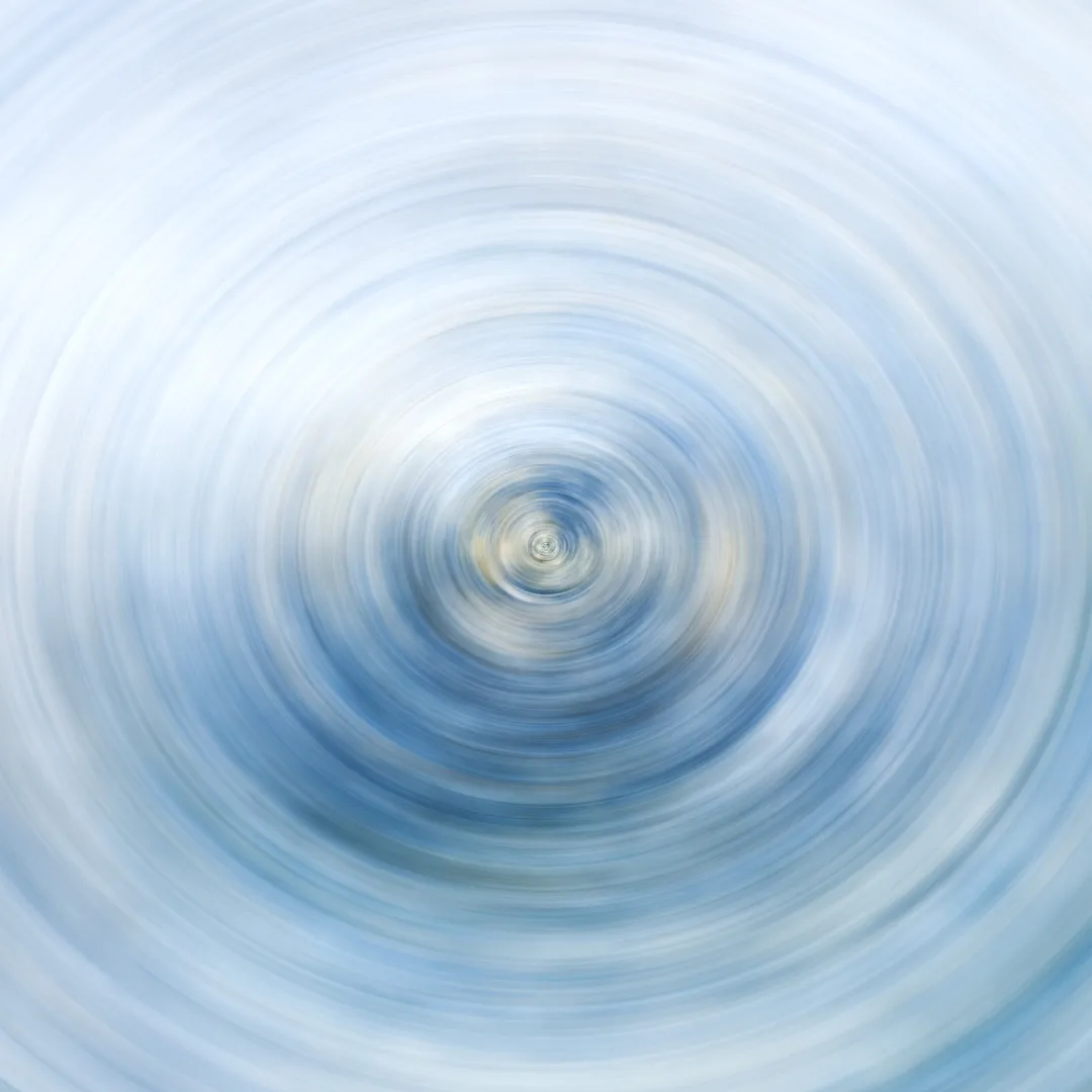 blue water ripples in concentric circles