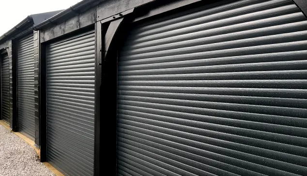 black roller garage doors