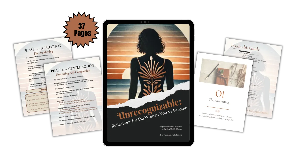 Unrecognizable: Reflections for the Woman You've Become Mockup
