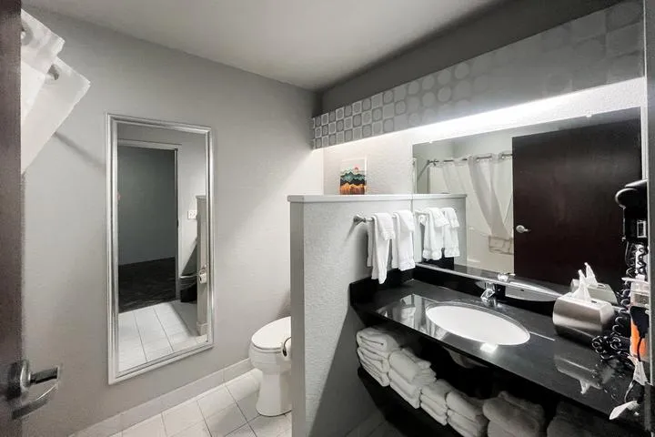 Bathroom in the One Bedroom Suite at Metropolis Resort