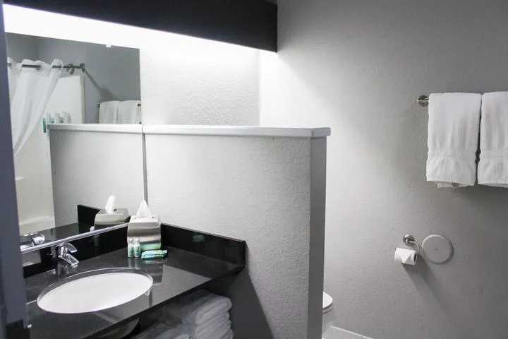 Bathroom in the Family Bunk Room at Metropolis Resort