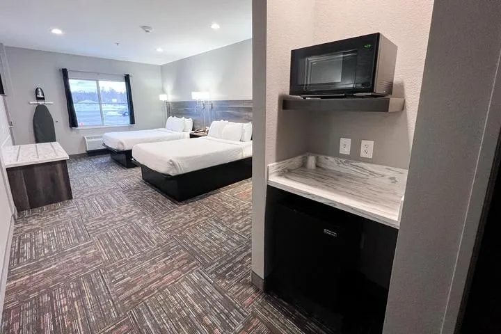 The Double Queen Premier Room at Metropolis Resort