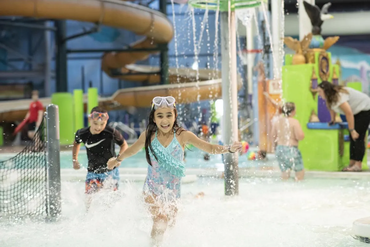 Kids playing in foam at Chaos Water Park