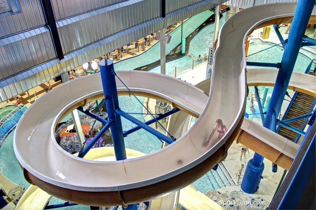 The Twister Water Slide in Chaos Water Park