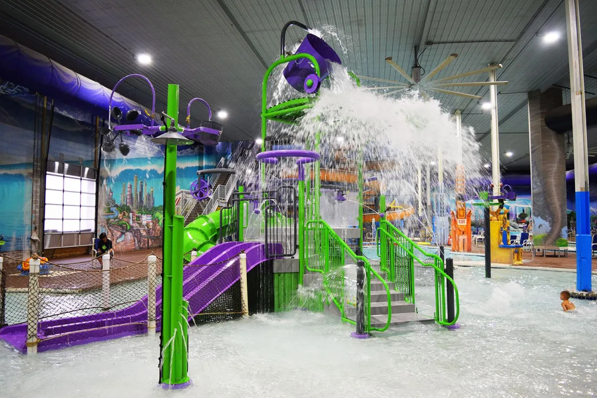Chaos Water Park Indoor Playground, Dump Bucket