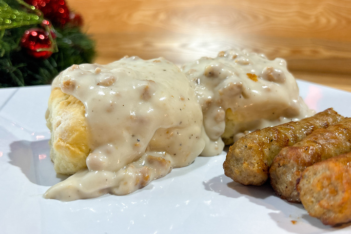 Biscuits and Gravy at City Eats in Eau Claire, WI