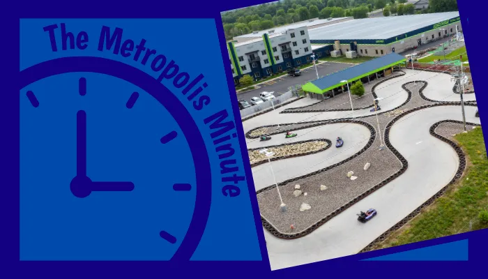 Metropolis Minute featuring the outdoor attractions at Action City.