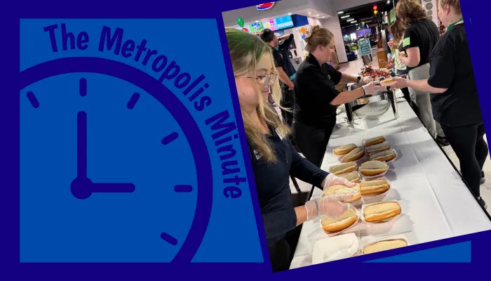 Metropolis Minute featuring staff at the Action City customer appreciation party.