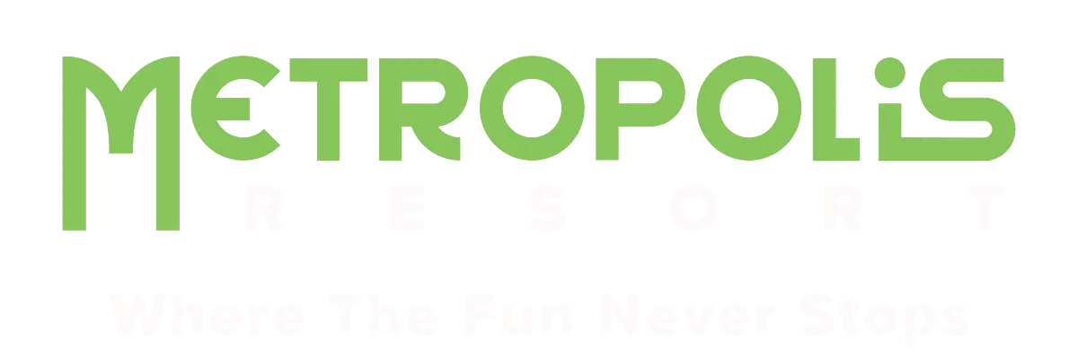 Metropolis Resort Logo - Where the Fun Never Stops