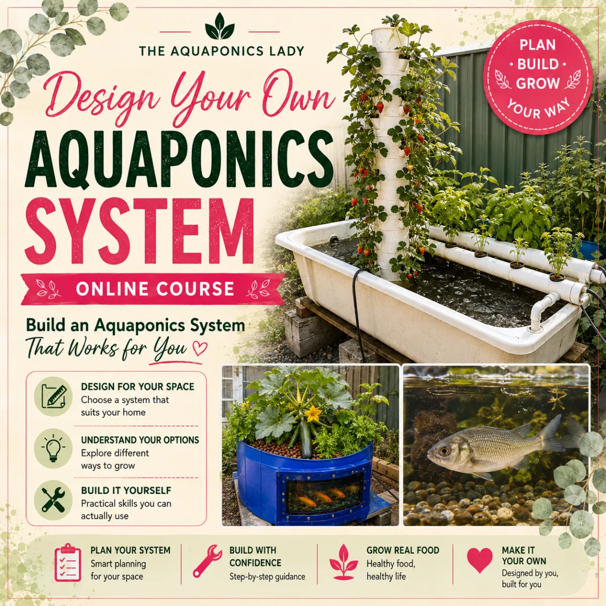 Explore Simple Courtyard Aquaponics