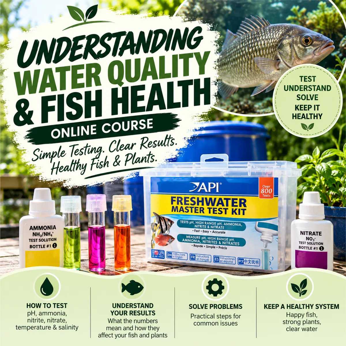 Understanding Water Quality and Fish Health companion course.