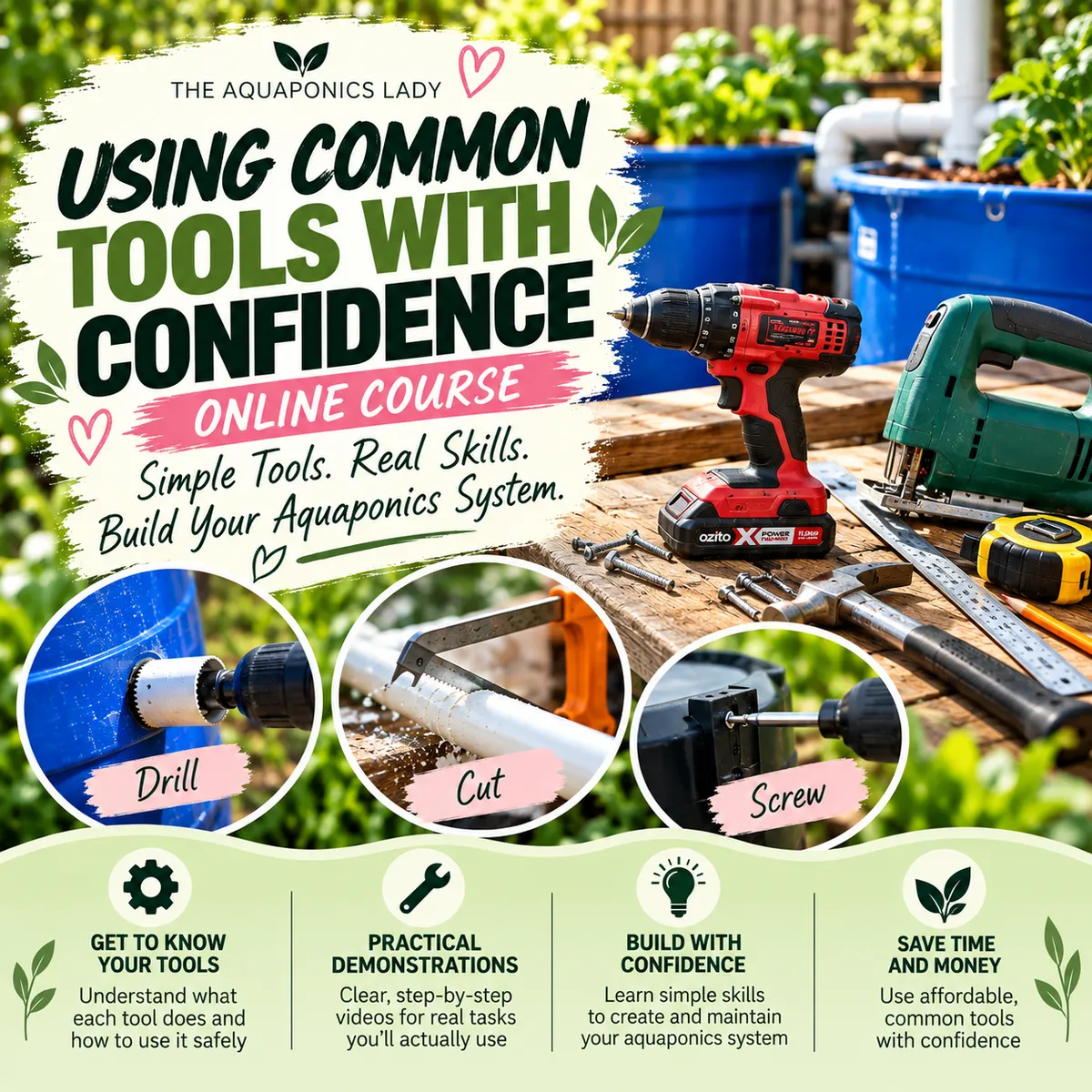 tools for aquaponics