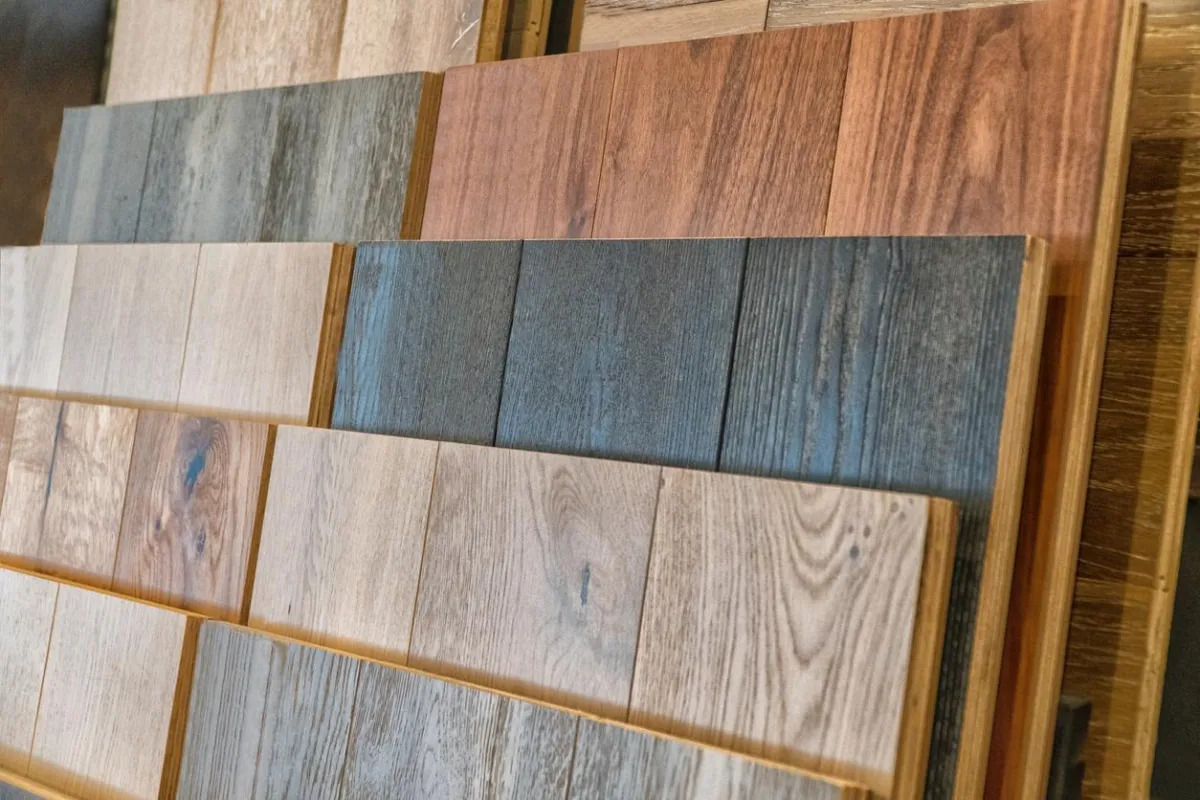 Premium engineered hardwood flooring in natural light wood tones