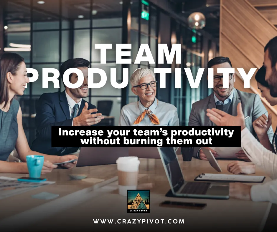 Business owner laughing with engaged team members during a meeting, demonstrating how to improve team productivity through clarity, alignment, and authentic recognition.