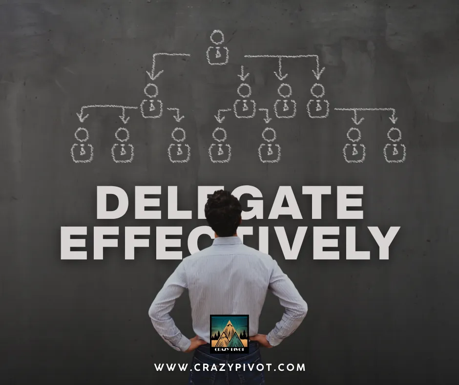 Entrepreneur reviewing team structure with intention, learning how to delegate effectively by building clarity, ownership, and scalable systems.