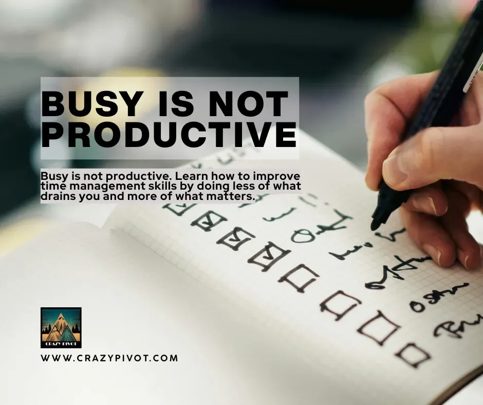 Entrepreneur reviewing his task list with intention, applying how to improve time management skills by protecting peak hours and batching similar tasks together.