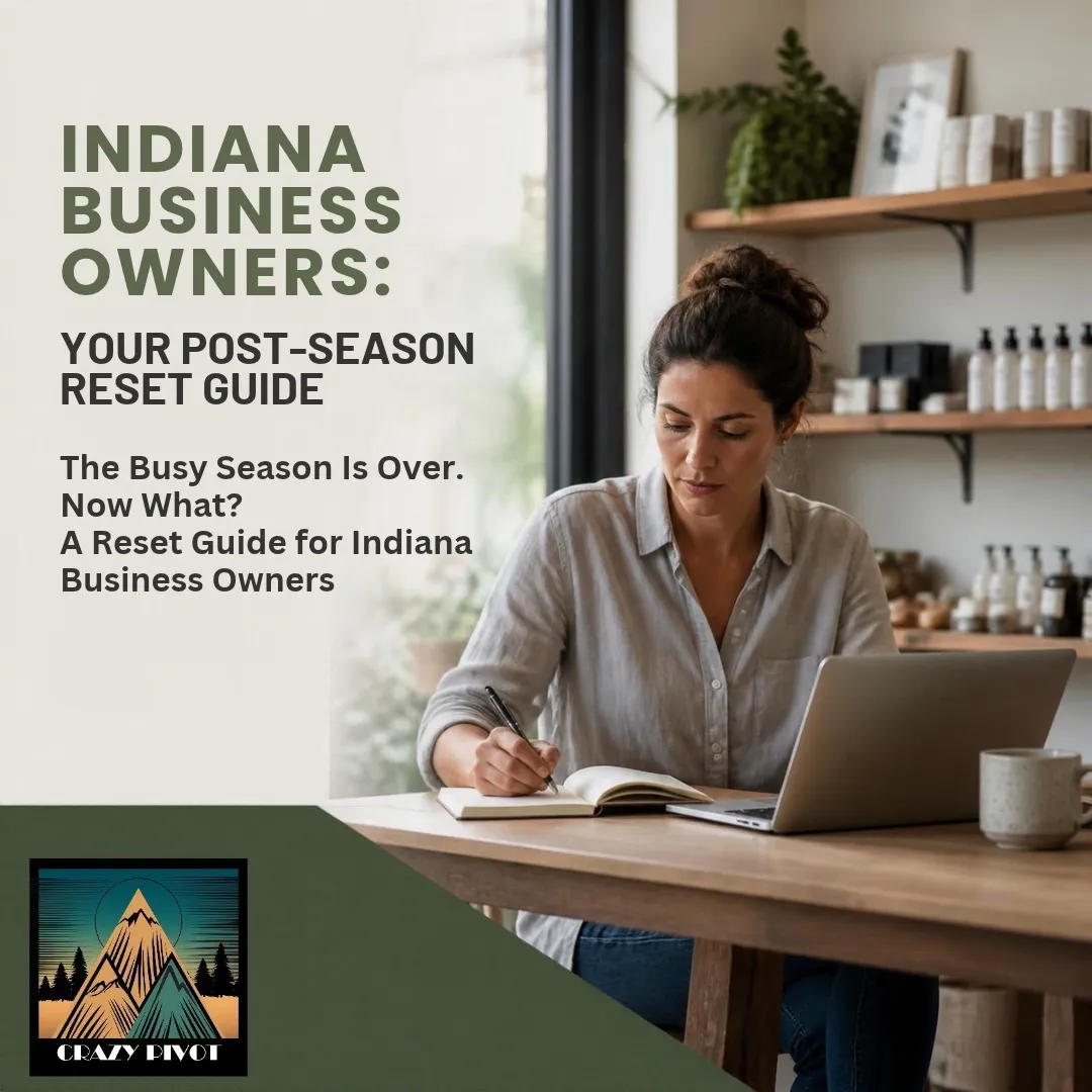 Indiana business owners reviewing year-end finances and planning a post-season business reset for 2027.