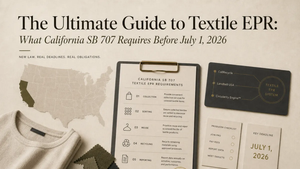 The Ultimate Guide to Textile EPR: What California SB 707 Requires | Amalé