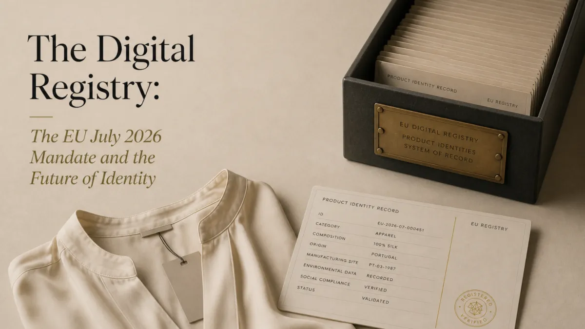 EU Digital Registry requirements turning garments into traceable compliance records for apparel brands
