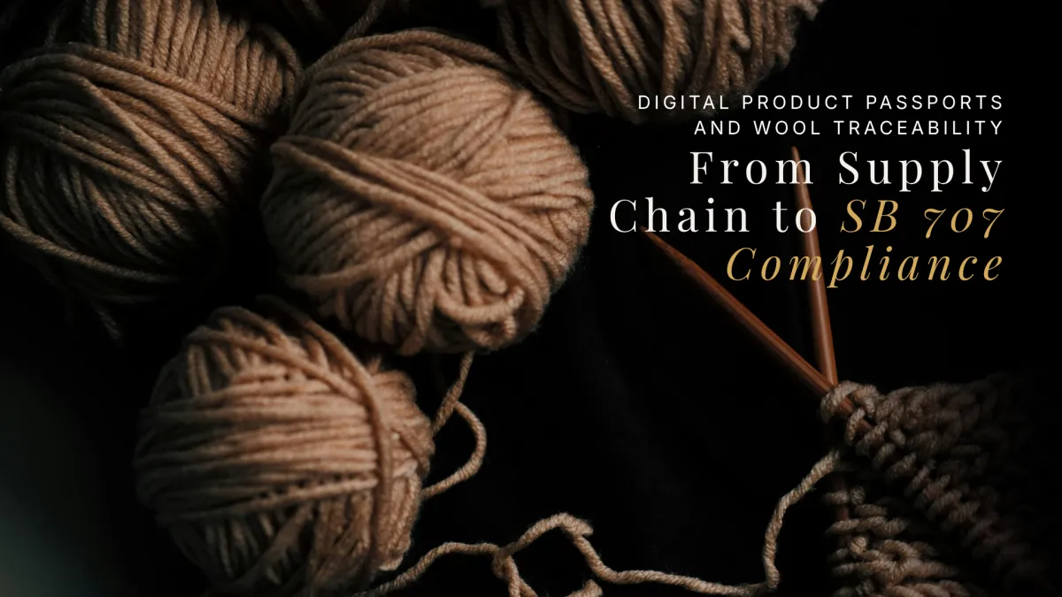 Digital Product Passports and Wool Traceability: From Supply Chain to SB 707 Compliance | Amalé