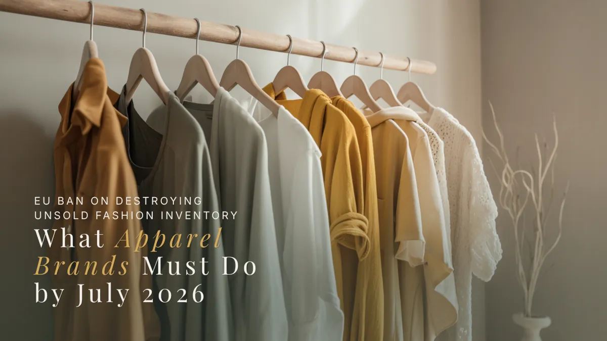 EU Ban on Destroying Unsold Fashion Inventory: What Apparel Brands Must Do by July 2026 | Amalé