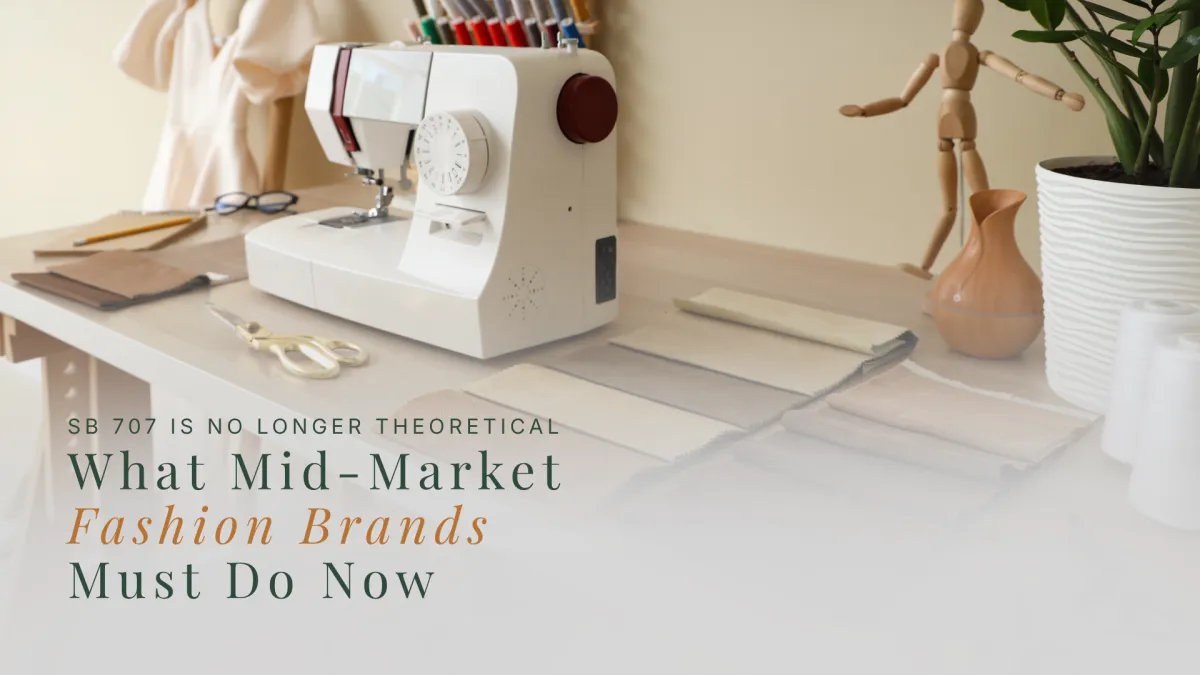 SB 707 compliance urgency for mid-market fashion brands before California textile EPR deadline