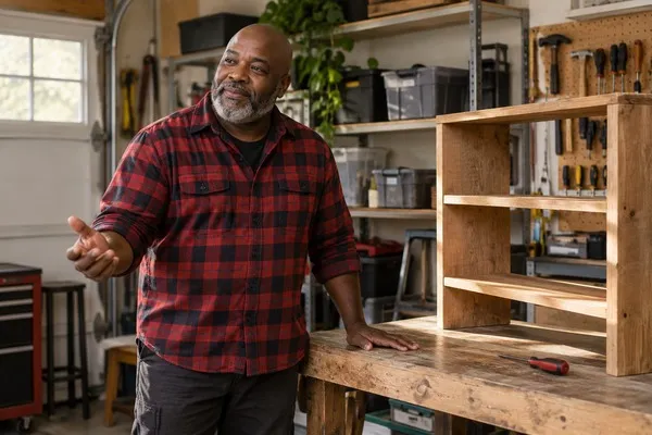 man shelves