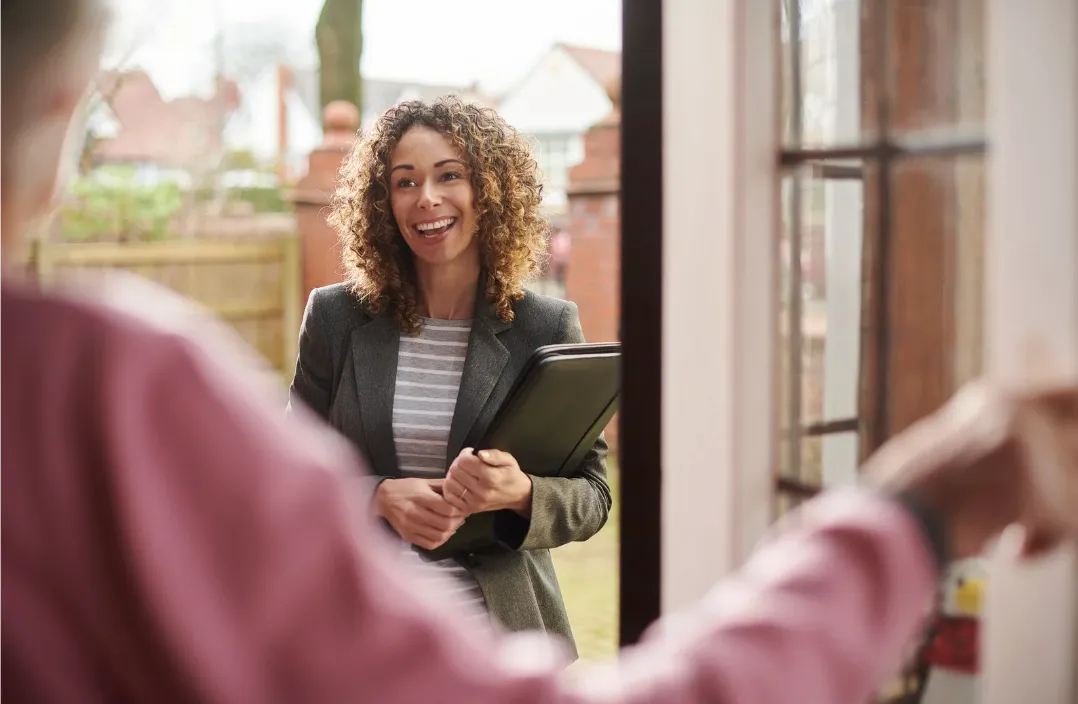 Opening door to social worker