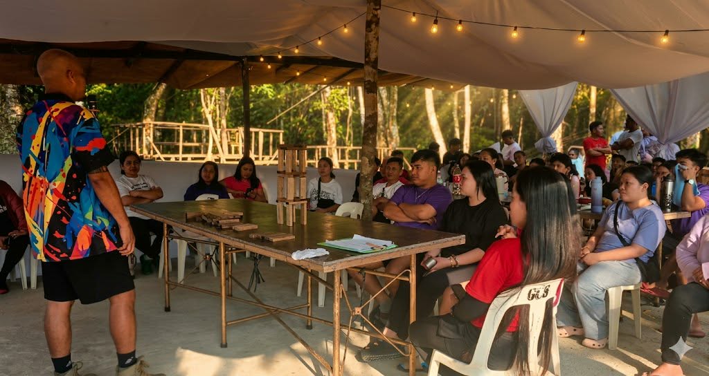 Team building meeting at the function hall