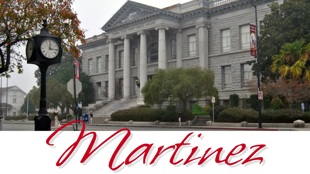 A picture of the city of Martinez