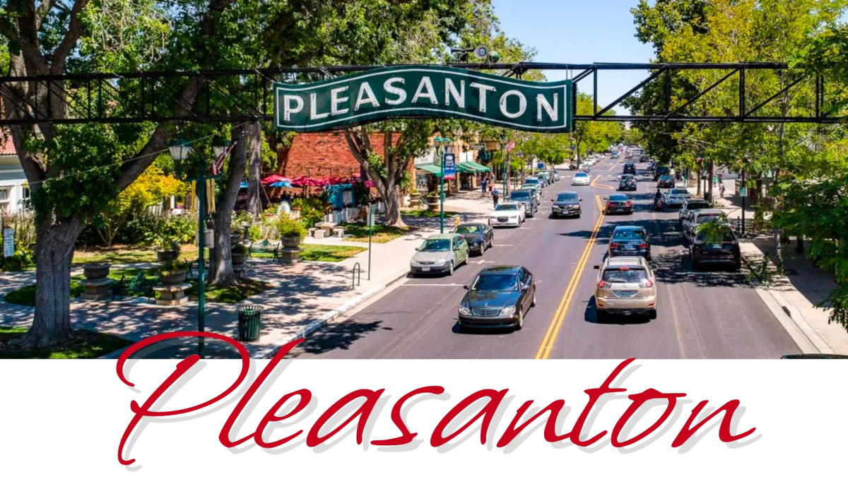A picture of the city of Pleasanton