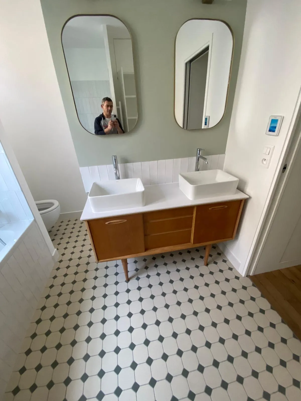 Rénovation de la salle de bain d'un client à Paris