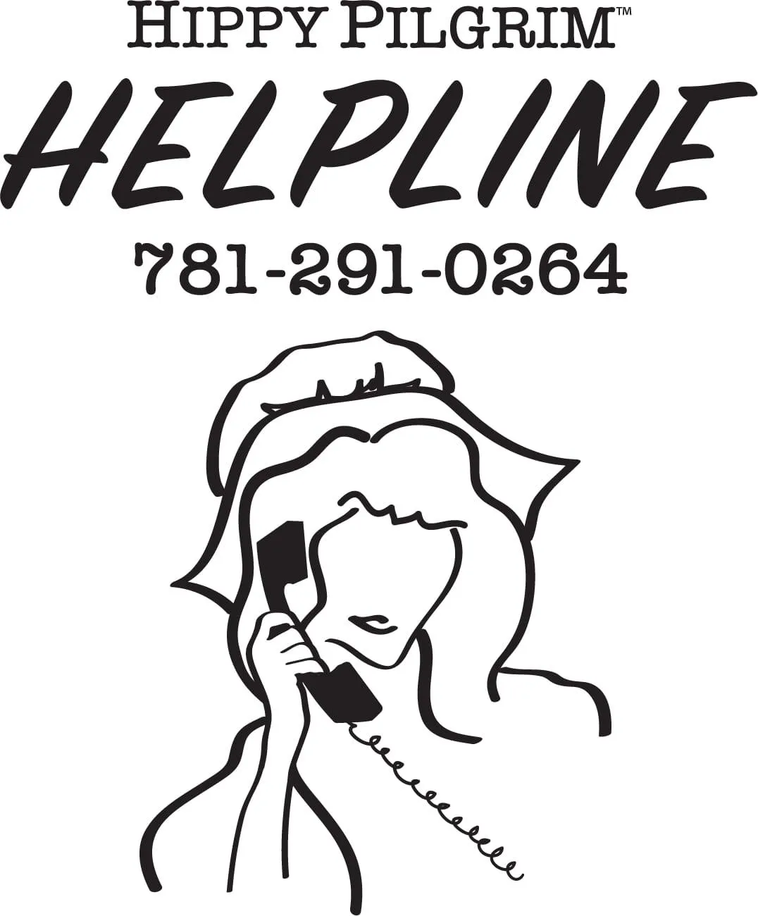 Hippy Pilgrim Helpline Logo