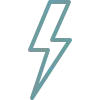 An icon of lighting for emergency plumbing.
