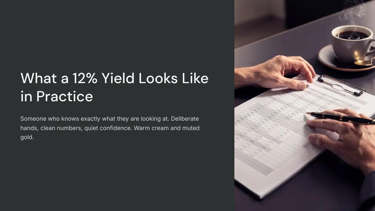 What a 12 Percent Yield Looks Like in Practice