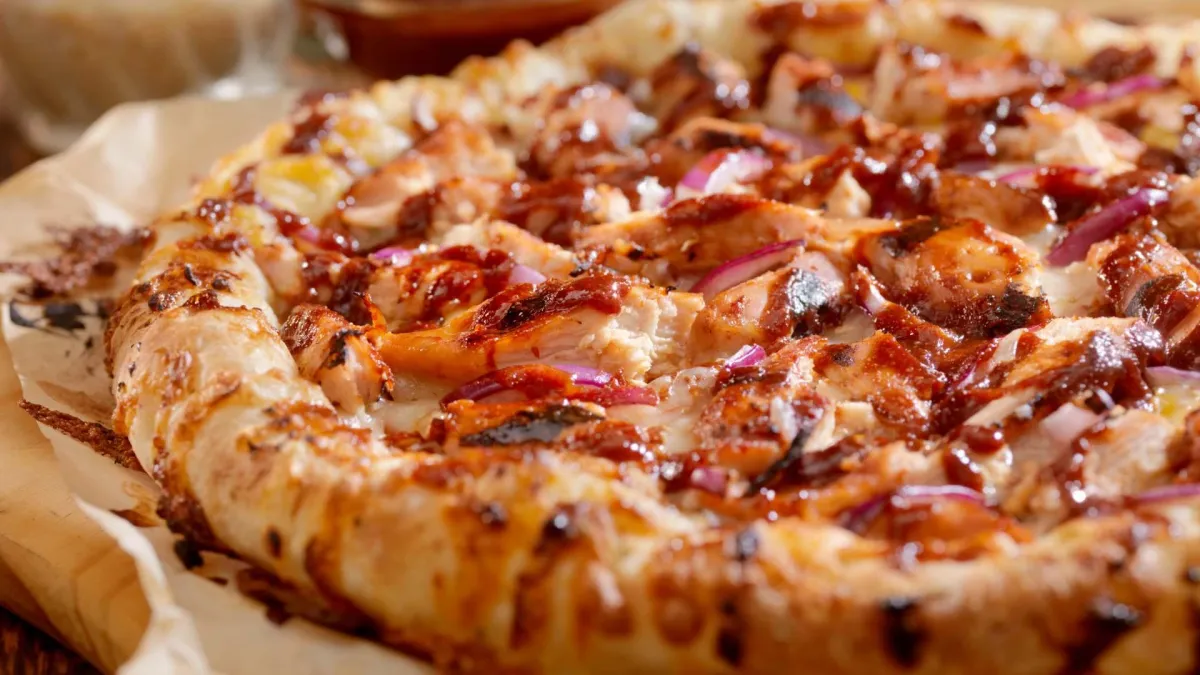 BBQ Chicken Pizza In Signal Hill