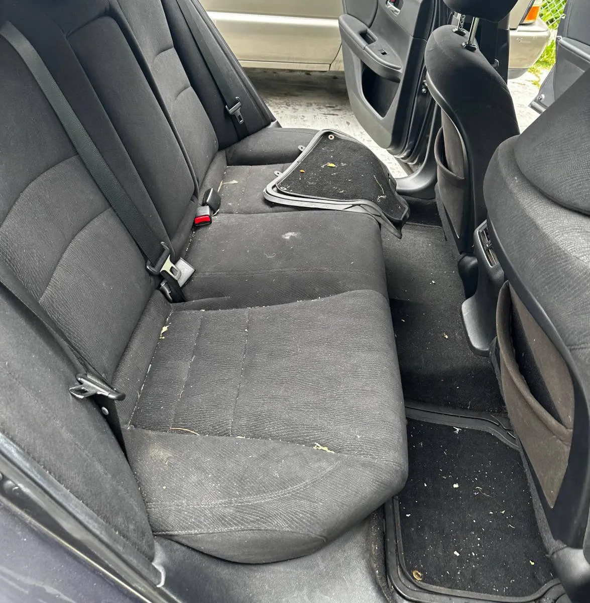 Dirty Car Interior - Pre-Detailing