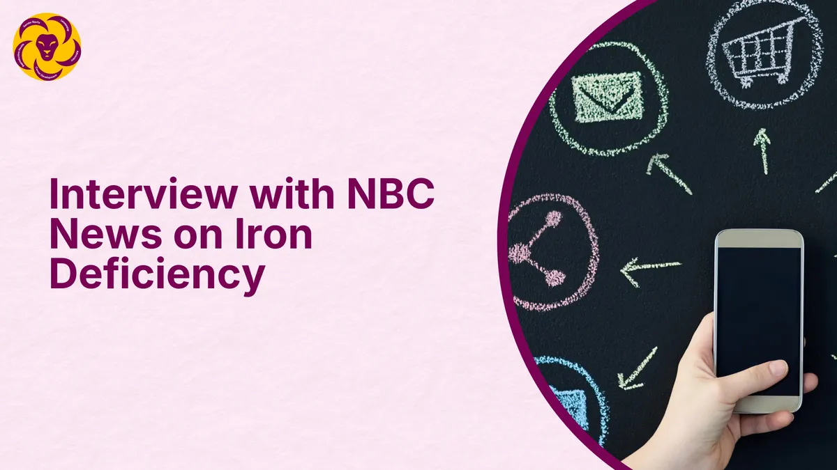 Interview with NBC News on Iron Deficiency