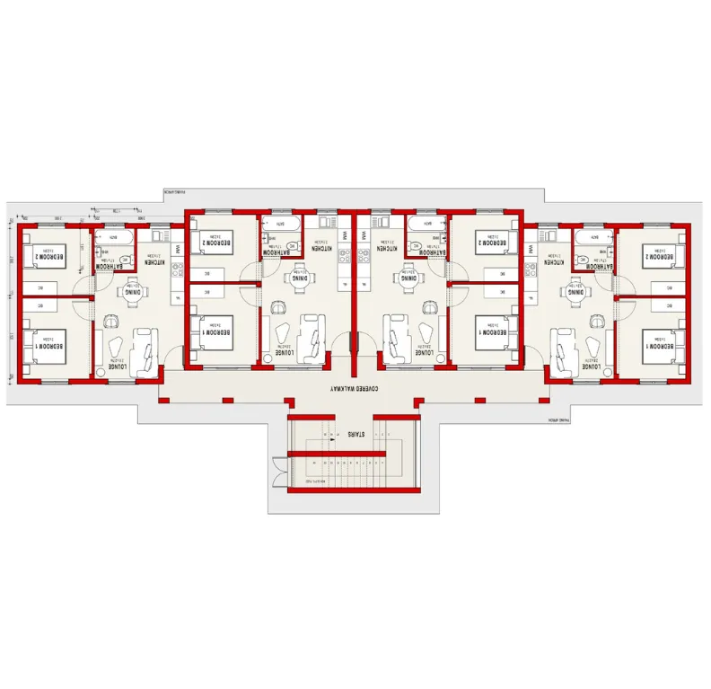 Alberton 3 bed and 2 bath floor plan