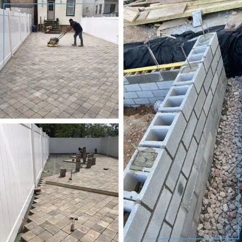 Skilled builders working on a Jersey City construction project.