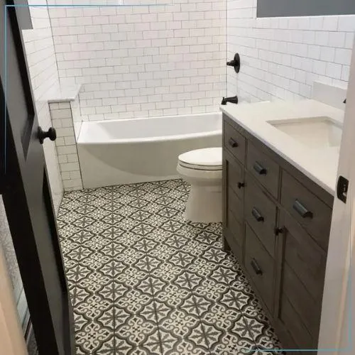 Professional bathroom remodeling team working in Jersey City, NJ