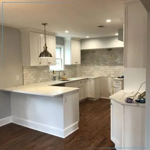 Functional kitchen upgrade in Jersey City, NJ with smart storage.