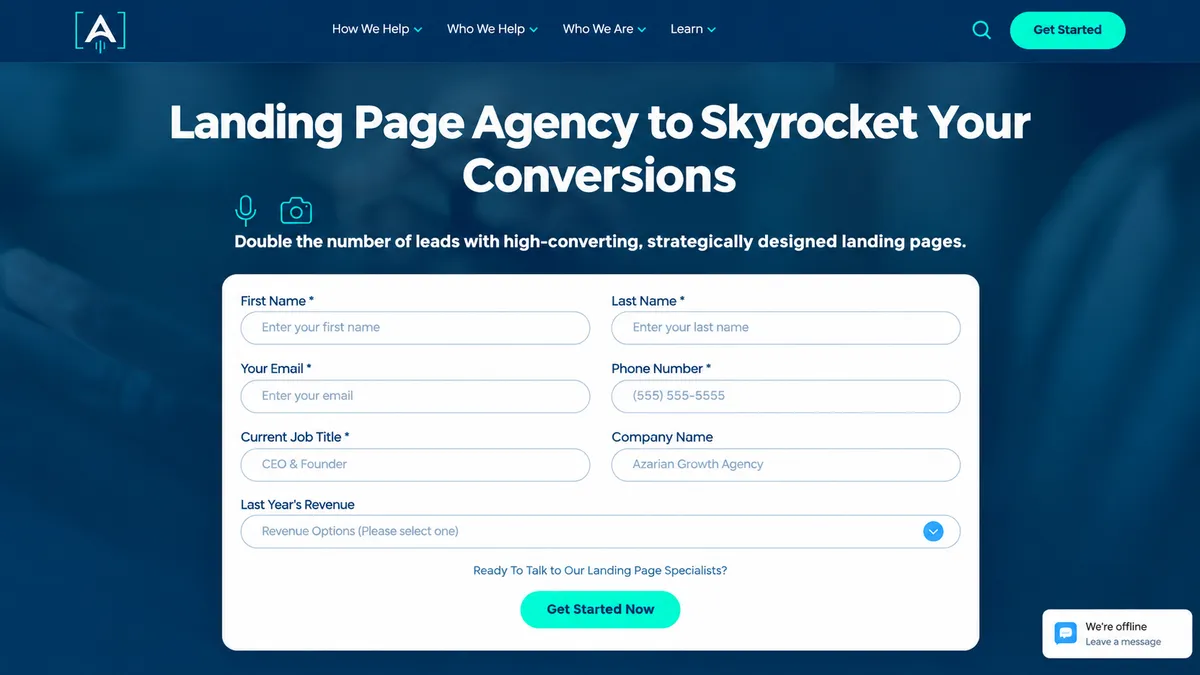 Website Development responsive code and live interface thumbnail